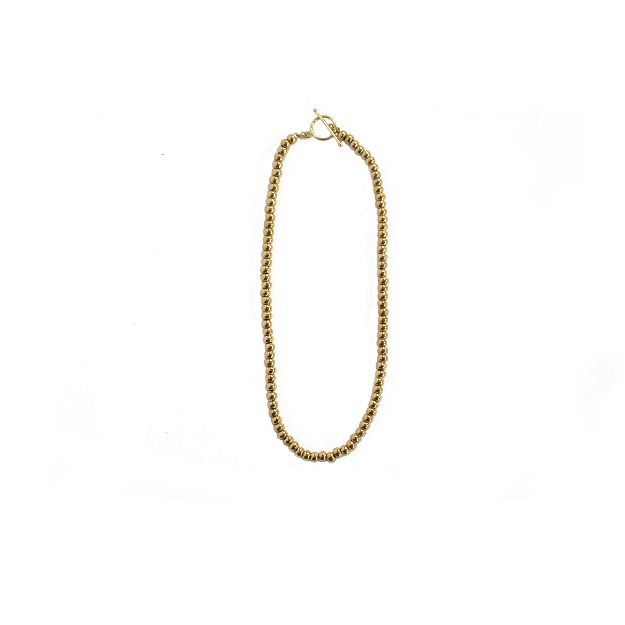 Brass Beaded Necklace
