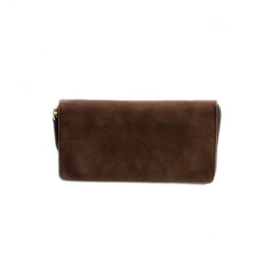 Nubuck Zipper Wallet