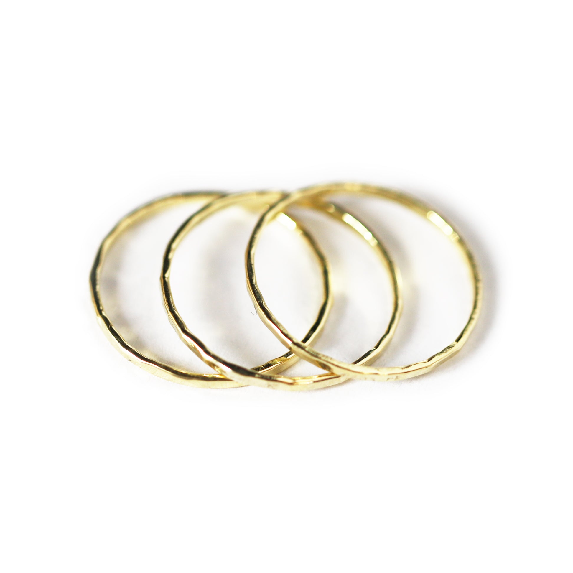 Hammered Stack Rings