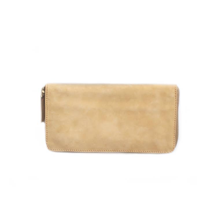 Nubuck Zipper Wallet